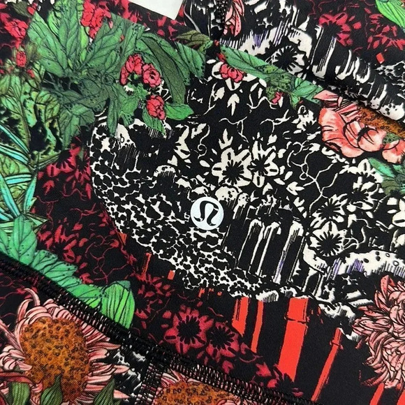 Lululemon Wunder Under Hi Rise 1/2 Tight Leggings Pants 17" Zen Garden Size 10 - Picture 9 of 10